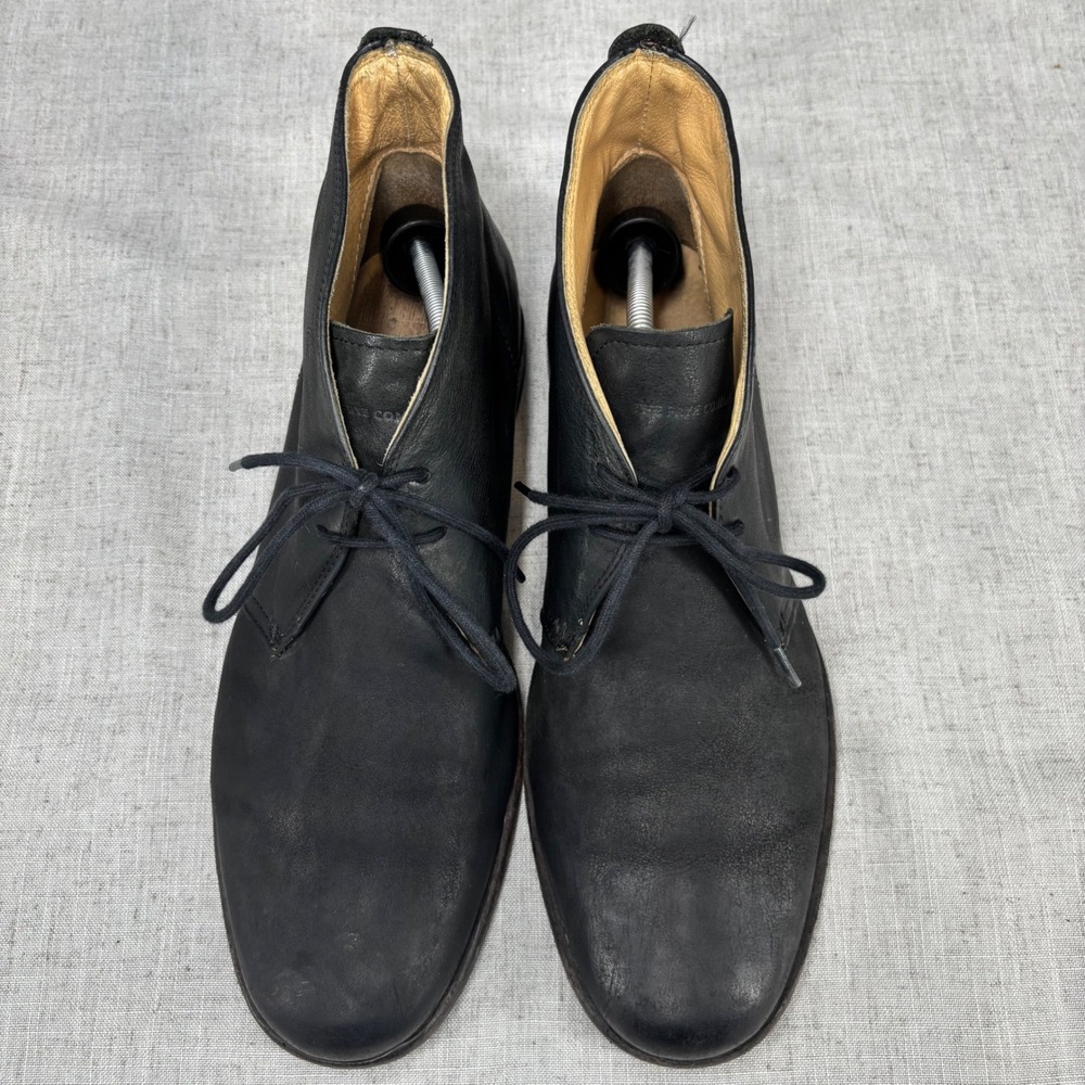 FRYE Phillip Chukka Boots‎ Black Leather Lace Up Business Shoes Men's Size 11 - Picture 5 of 13
